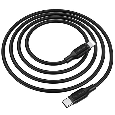 Кабель Type-C - Apple lightning Borofone BX42 PD 20W 100см 3A  (black)