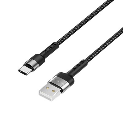 Кабель USB - Type-C Borofone BX34 Advantage (повр. уп)  100см 3A  (black)