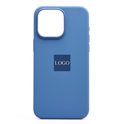 Чехол-накладка ORG Silicone Case SafeMag с анимацией для "Apple iPhone 15 Pro Max" (winter blue)