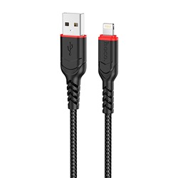 Кабель USB - Apple lightning Hoco X59 Victory  300см 2,4A  (black)