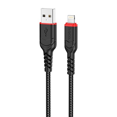 Кабель USB - Apple lightning Hoco X59 Victory  300см 2,4A  (black)