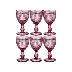 Набор бокалов для вина 6шт 300мл "Гранат" серия Muza color