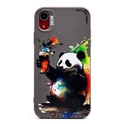 Чехол-накладка - SC335 для "Apple iPhone XR"  (панда) (grey) (227094)