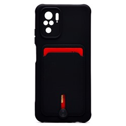 Чехол-накладка - SC304 с картхолдером для "Xiaomi Redmi Note 10/Redmi Note 10S" (black) (208774)