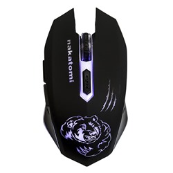 Мышь оптическая беспроводная Nakatomi Gaming mouse MROG-15UR RF, игровая