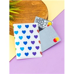 Держатель для карт-книжка "Multicolored hearts" (7 х 10 см)