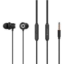 Проводные наушники с микрофоном внутриканальные Celebrat D5 Jack 3,5  (black)