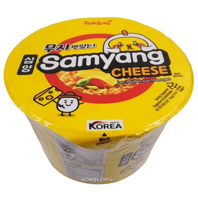 Лапша б/п со вкусом сыра Cheese Samyang, Корея, 105 г. Акция