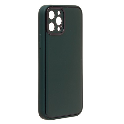 Чехол-накладка - PC084 экокожа для "Apple iPhone 12 Pro" (green) (219655)