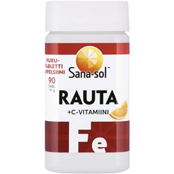 Комплекс Sana-sol Rauta (железо+витамин С) 90 табл