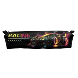 Пенал объемный "Racing" Размер: 21*4,5*4,5 см. Изготовлен из полиэстера, 600 ден. Имеется одно основное отделение на молнии. Пенал подойдет для хранения школьных, канцелярских принадлежностей и прочих мелочей. Также может использоваться в качестве необоль