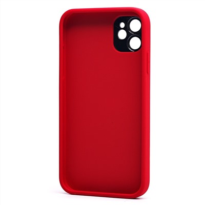 Чехол-накладка - PC084 экокожа для "Apple iPhone 11" (red) (219651)