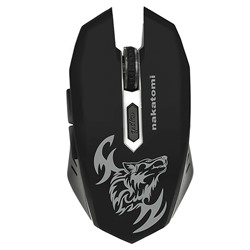 Мышь оптическая беспроводная Nakatomi Gaming mouse MROG-15U RF, игровая