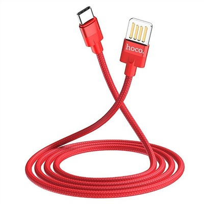 Кабель USB - Type-C Hoco U55 Outstanding  120см 2,4A  (red)