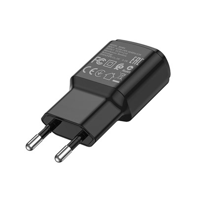 Адаптер Сетевой Borofone BA48A Orion USB 2,1A/10W (black)