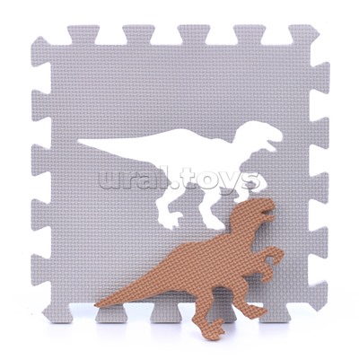 Развивающий коврик-пазл "Динозавры" 30*30*1см