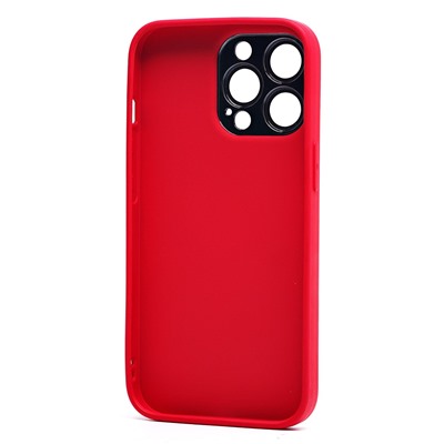 Чехол-накладка - PC084 экокожа для "Apple iPhone 13 Pro" (red) (219666)