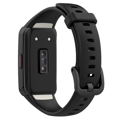 Ремешок - Honor Band 6 силикон на кнопке (black)