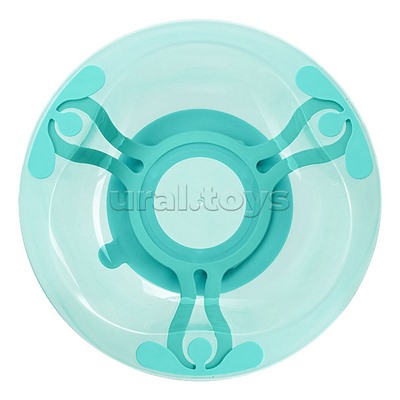 Набор: Тарелка на присосе 400 мл, кружка 200 мл, столовые приборы на присосе (Зеленый)