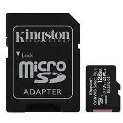 Карта флэш-памяти MicroSD 128 Гб Kingston Canvas Select Plus UHS-1, A1+ SD адаптер (205119)