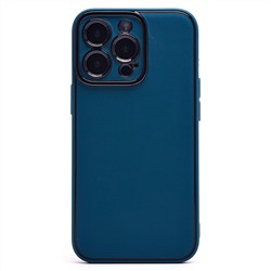 Чехол-накладка - PC084 экокожа для "Apple iPhone 13 Pro" (blue) (219664)