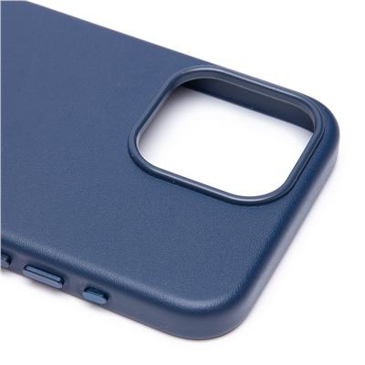 Чехол-накладка ORG SM002 экокожа SafeMag для "Apple iPhone 15 Pro Max" (pacific blue)