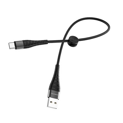 Кабель USB - Type-C Borofone BX32 Munificent  25см 3A  (black)