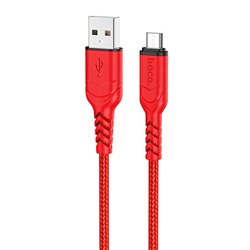 Кабель USB - micro USB Hoco X59 Victory PD  100см 2,4A  (red)