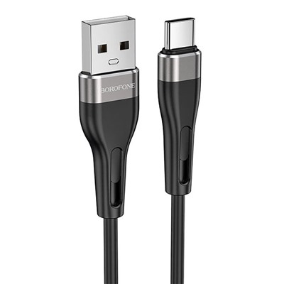 Кабель USB - Type-C Borofone BX46 (повр. уп)  100см 3A  (black)