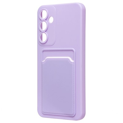 Чехол-накладка - SC337 с картхолдером для "Samsung Galaxy A55" (light violet) (228816)