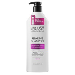 KeraSys Шампунь для волос «восстановление» - Damage care repairing, 600мл