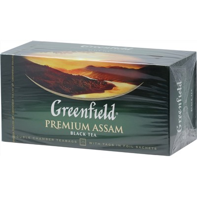 Greenfield. Premium Assam карт.пачка, 25 пак.