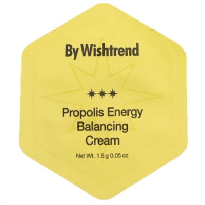 By Wishtrend Крем для лица с прополисом и пробиотиками - propolis energy balancing, 1,5мл (пробник)