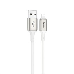 Кабель USB - Apple lightning Hoco X66  100см 2,4A  (white)