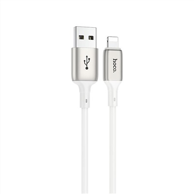 Кабель USB - Apple lightning Hoco X66  100см 2,4A  (white)