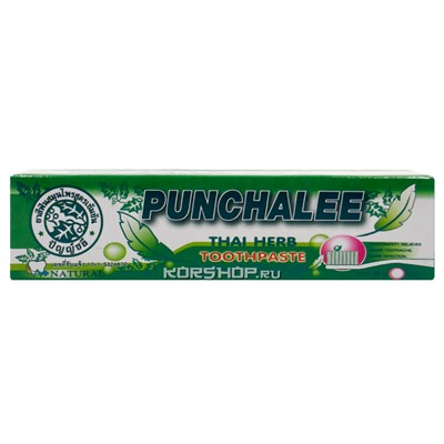 Растительная зубная паста с тайскими травами Punchalee, Таиланд, 30 г Акция