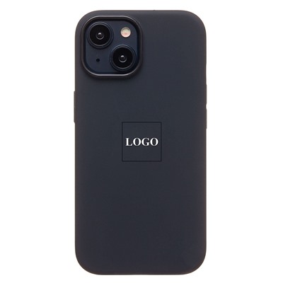 Чехол-накладка ORG Silicone Case SafeMag с анимацией для "Apple iPhone 15" (black)