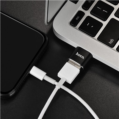 Адаптер Hoco UA5 OTG Type-C to USB converter (black)