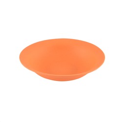 Тарелка 19x5см Глубокая, цвет Оранжевый (бамбуковое волокно)