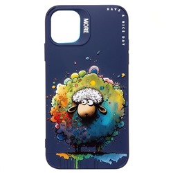 Чехол-накладка - SC335 для "Apple iPhone 11"  (овечка) (dark blue) (227086)