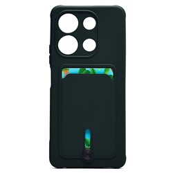 Чехол-накладка - SC304 с картхолдером для "Infinix Note 30 4G" (dark green) (228188)