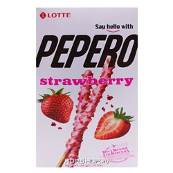 Соломка в глазури Клубника Pepero Lotte, Корея, 32 г Акция