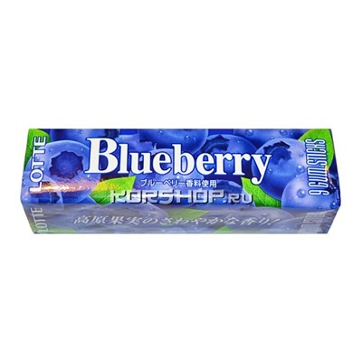 Жевательная резинка Blueberry (голубика) Lotte, Япония 26 г Акция