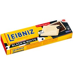 Leibniz Choco Black 'n' White Бисквитное печенье с белым шоколадом 125г
