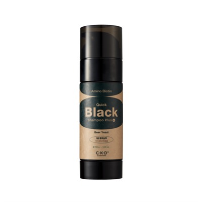 CKD Шампунь оттеночный увлажняющий для темных волос - Amino biotin quick black shampoo plus, 150г