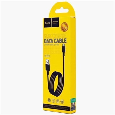 Кабель USB - Type-C Hoco X29 Superior  100см 2A  (black)