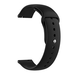 Ремешок - WB34 20 мм универсальный Sport Band силикон на кнопке (black)