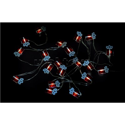 Электрогирлянда "Подарок" 3 м, 20 ламп, желтая