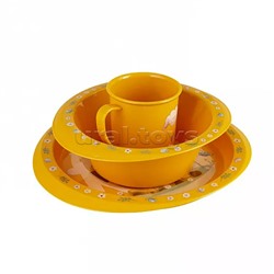 Набор детской посуды (2 тарелки + кружка) Giraffix