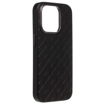 Чехол-накладка - SM089 SafeMag экокожа  для "Apple iPhone 15 Pro" (black)